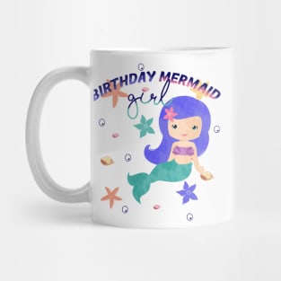 Birthday mermaid girl Mug